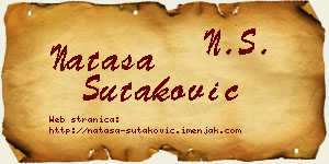 Nataša Šutaković vizit kartica
